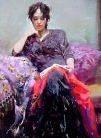 Pino Daeni - Impression oil painting.